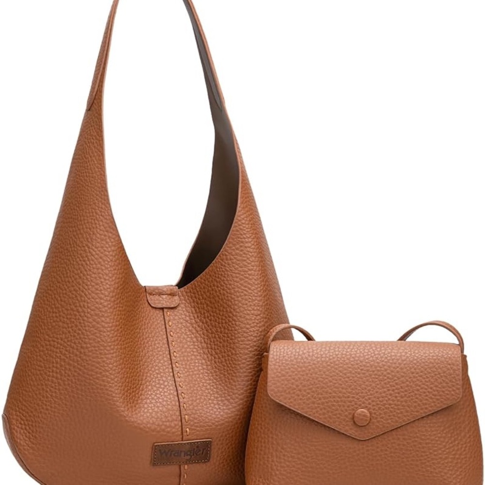 Wrangler Hobo Shoulder Handbags with Small Crossbody Bag. 2pc Sets. 🆓 Gift 🎁